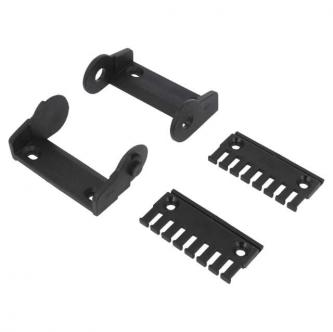 Set of 2400/2500/2450/2480 series chain connection elements, pivoting with a comb